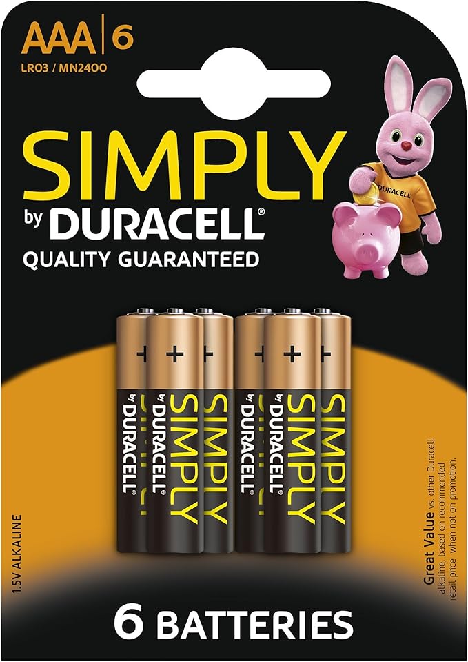 20 Six-Packs Of Duracell AAA Simply