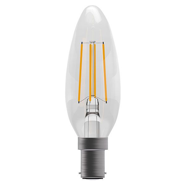 LED Filament Candle 6.2w SBC WW Dimmable LED Light Bulb