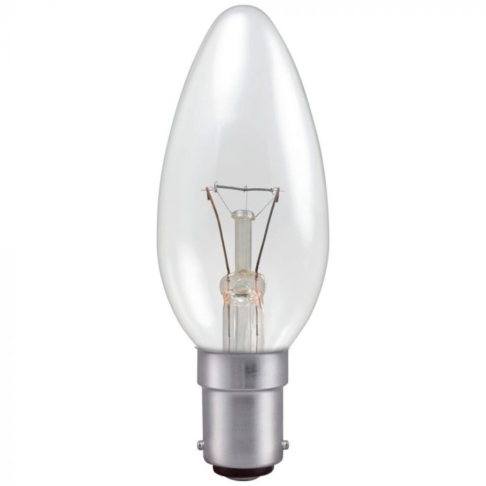 Candle 25w SBC Clear Incandescent Light Bulb