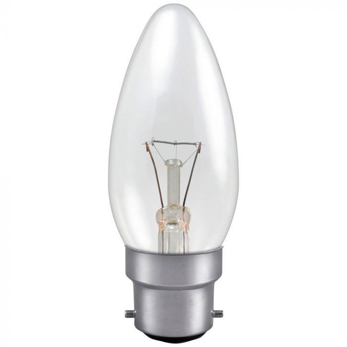 Candle 40w BC Clear Incandescent Light Bulb